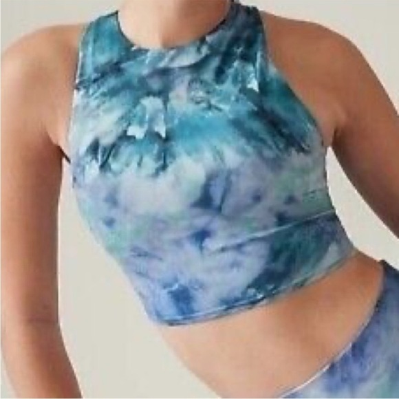 Athleta NWT Conscious Crop Printed A-C, Sz S - Picture 3 of 11